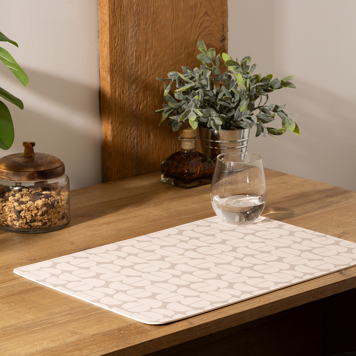 Individual de mesa FEV cinza claro 30x45cm