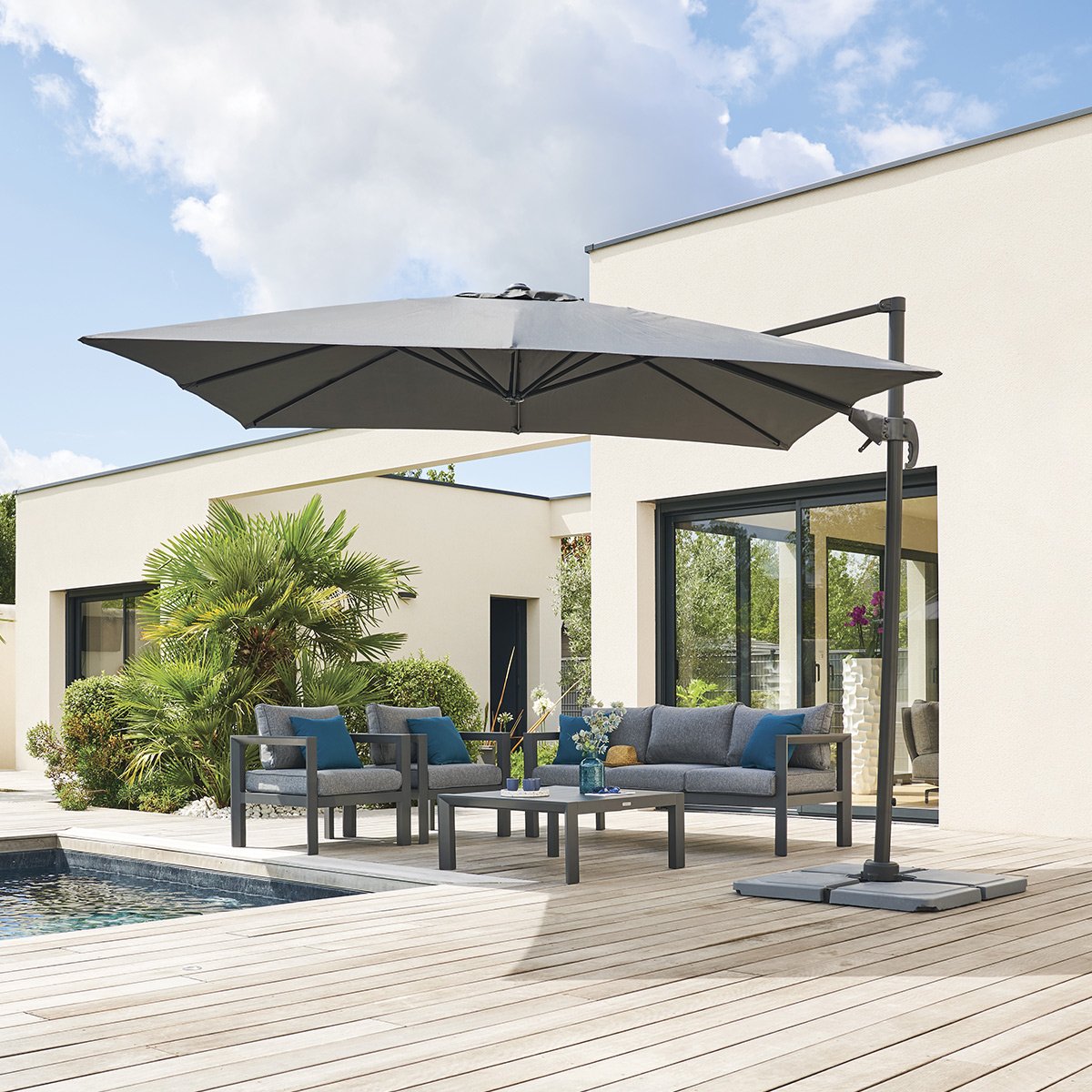 Guarda-Sol descentrado Cayo Ard&oacute;sia