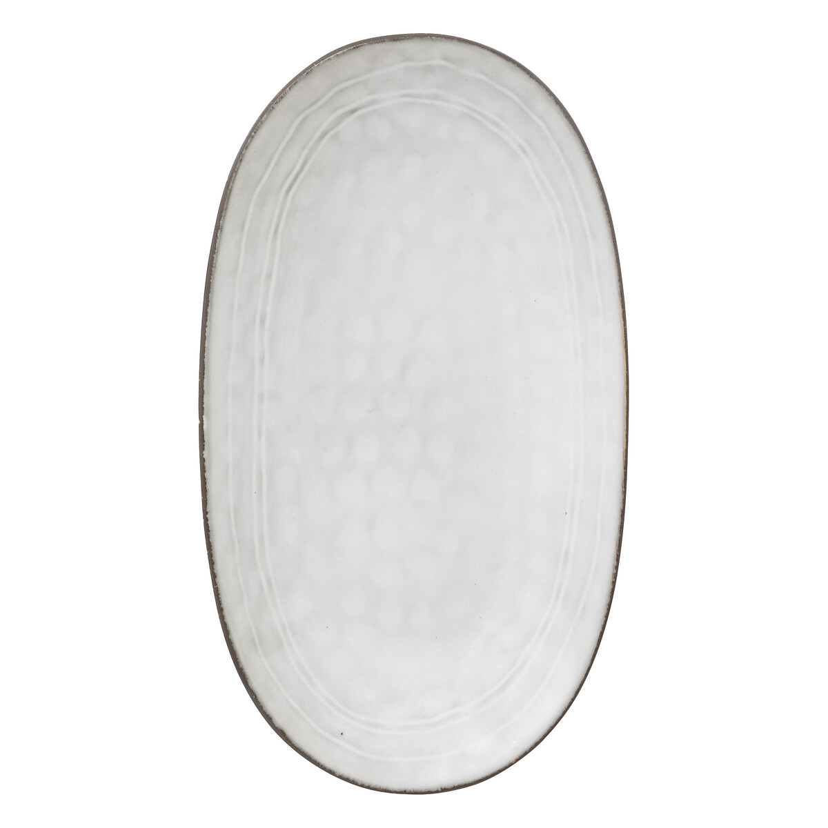 Travessa oval FLOWER azul 18x30cm