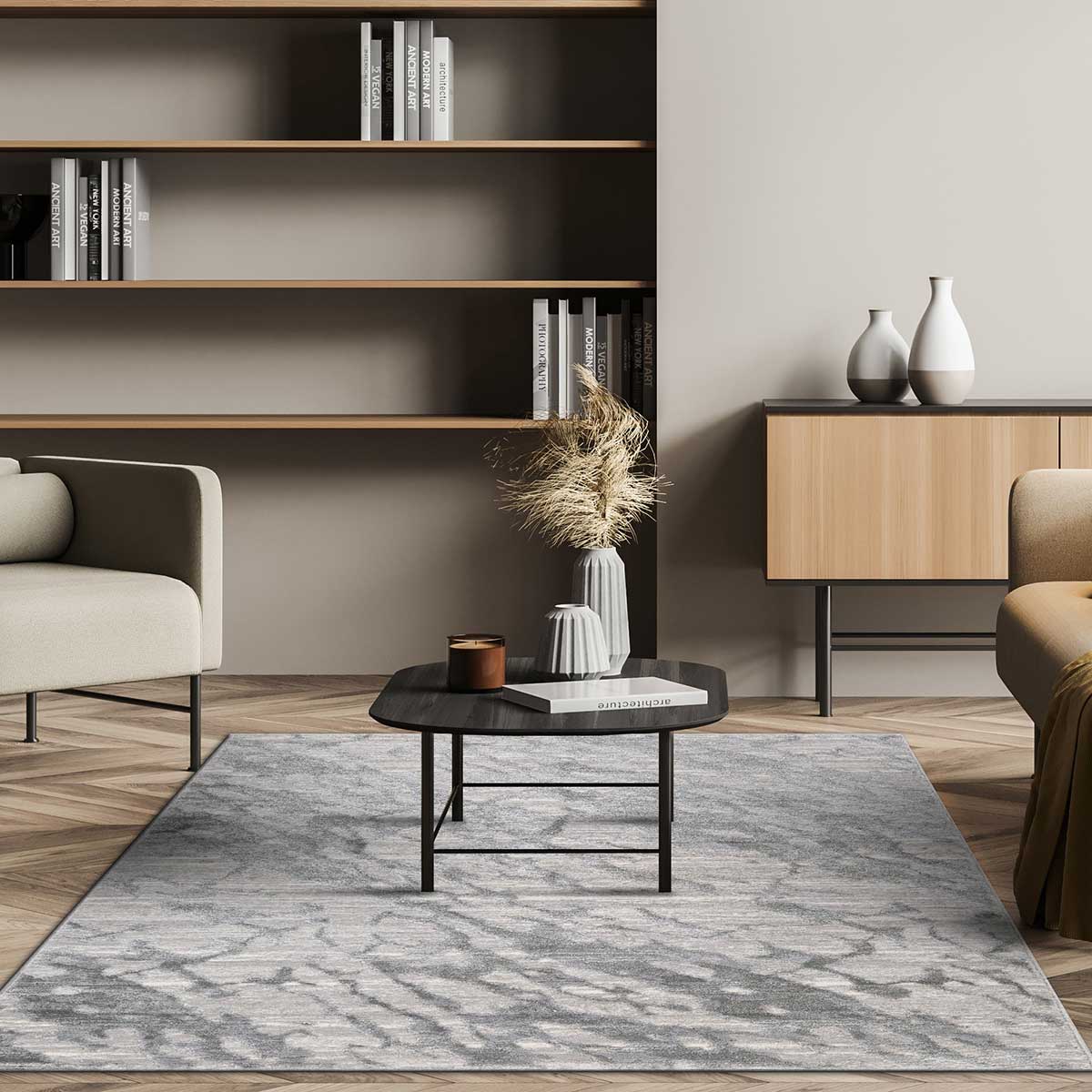 Tapete VIQI waves cinza 160x235cm