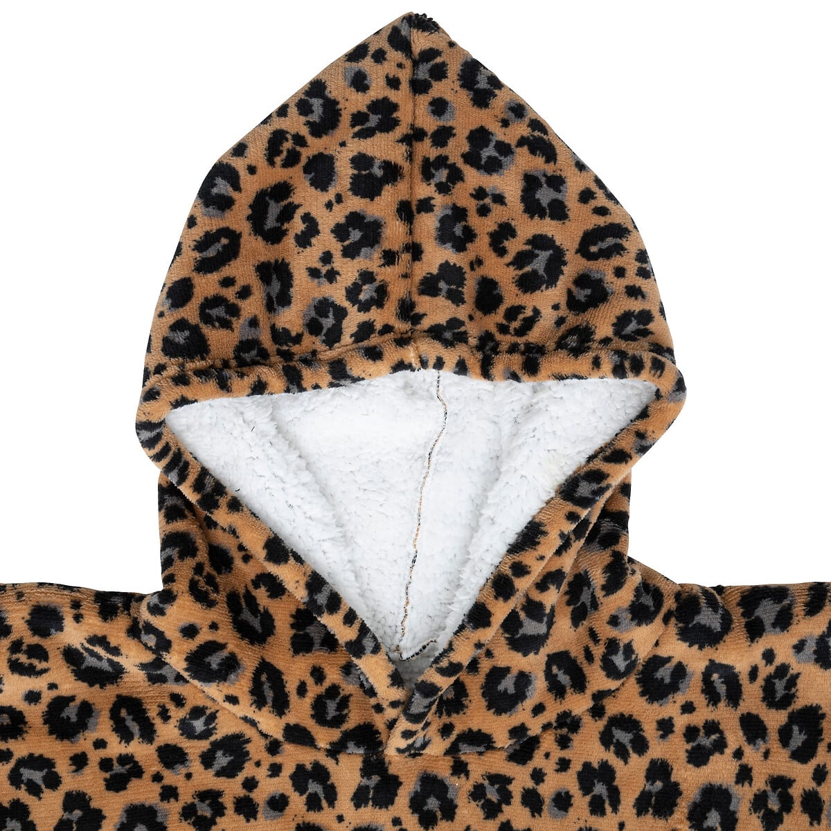 Manta camisola com capuz dots