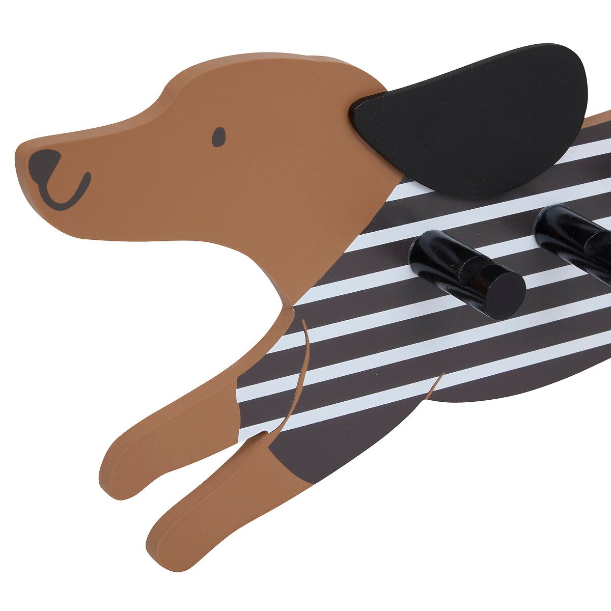 Cabide cão em mdf com 5 ganchos