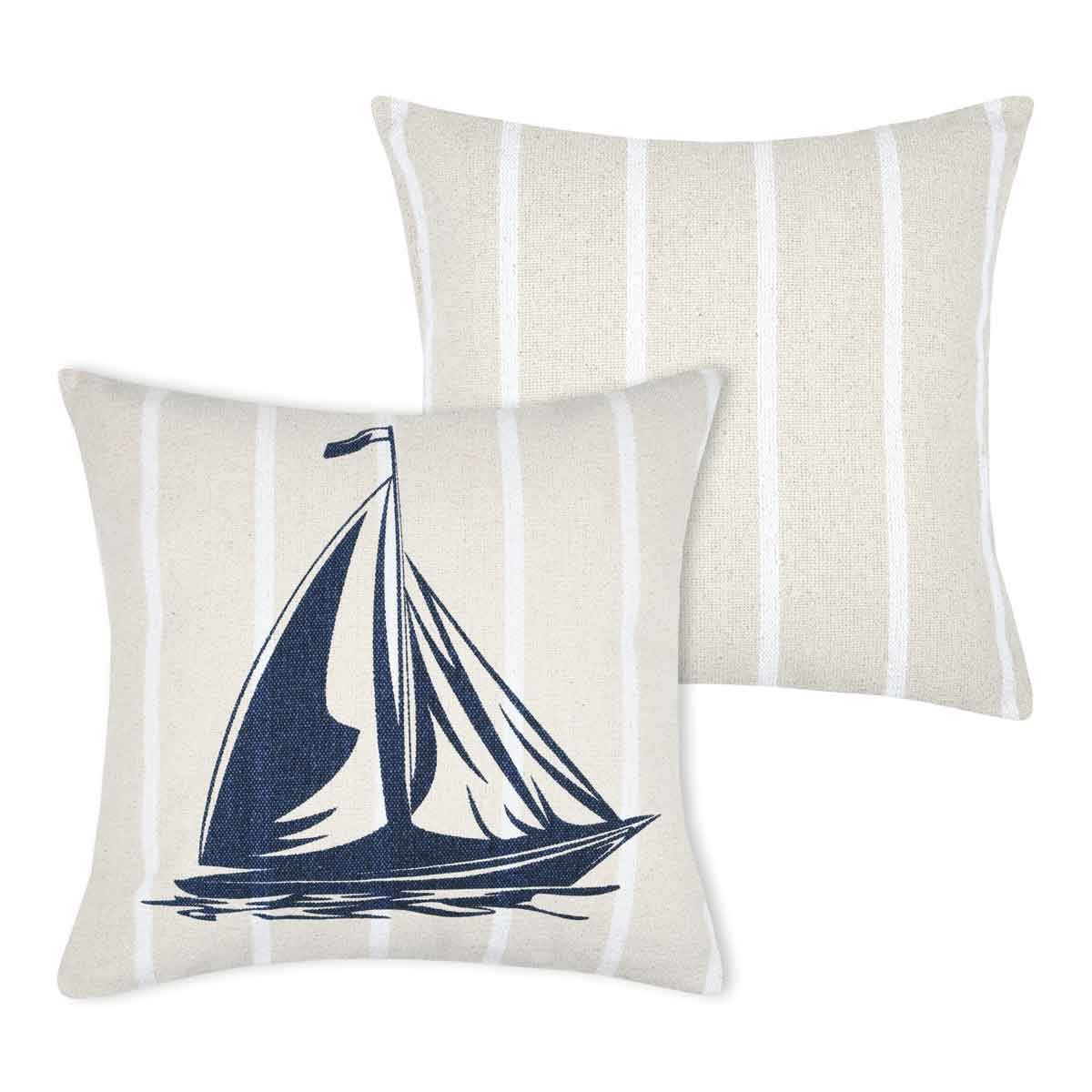 Almofada barco HARBOR bege 50x50cm