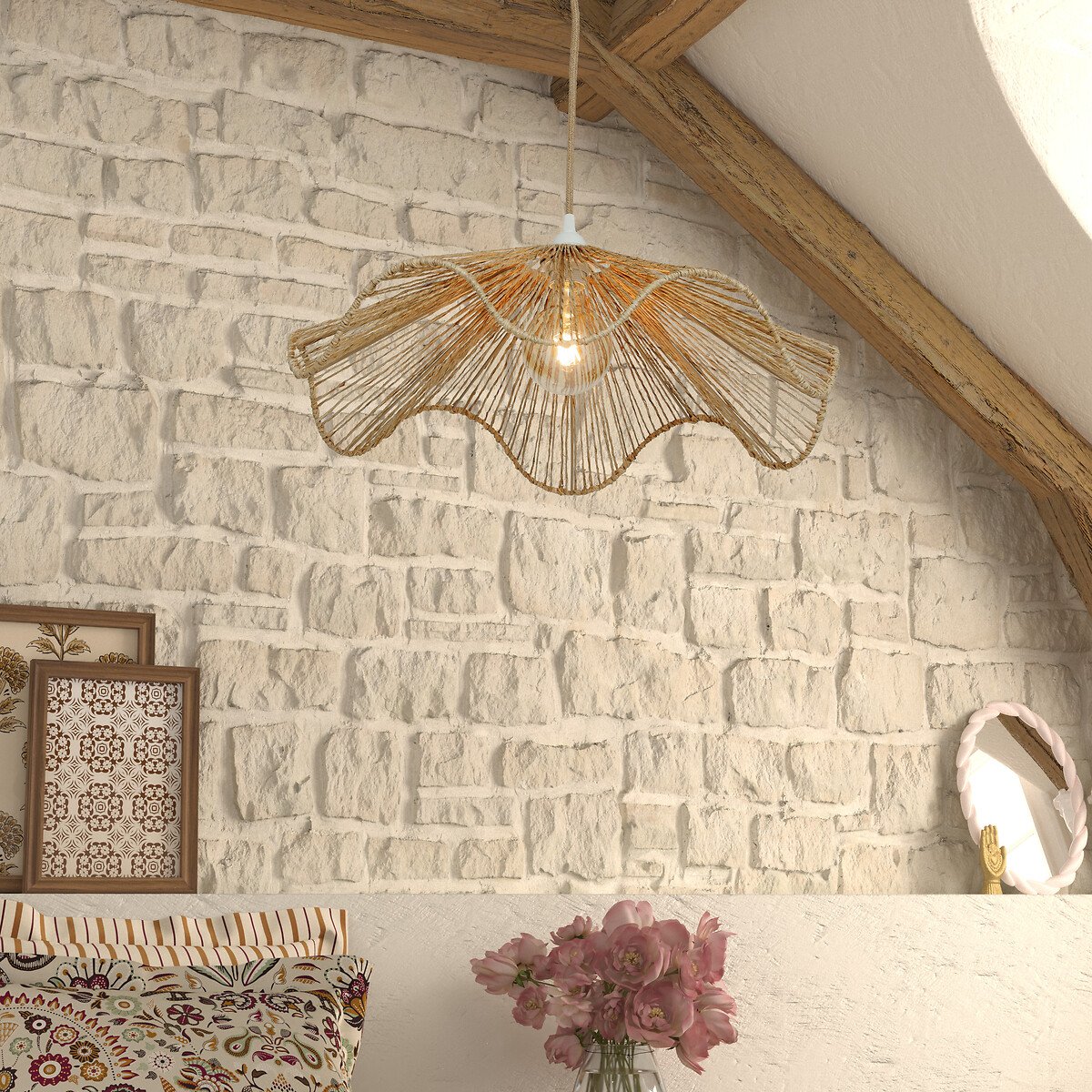 Cabo elétrico NOE bege para candeeiro suspenso 80cm