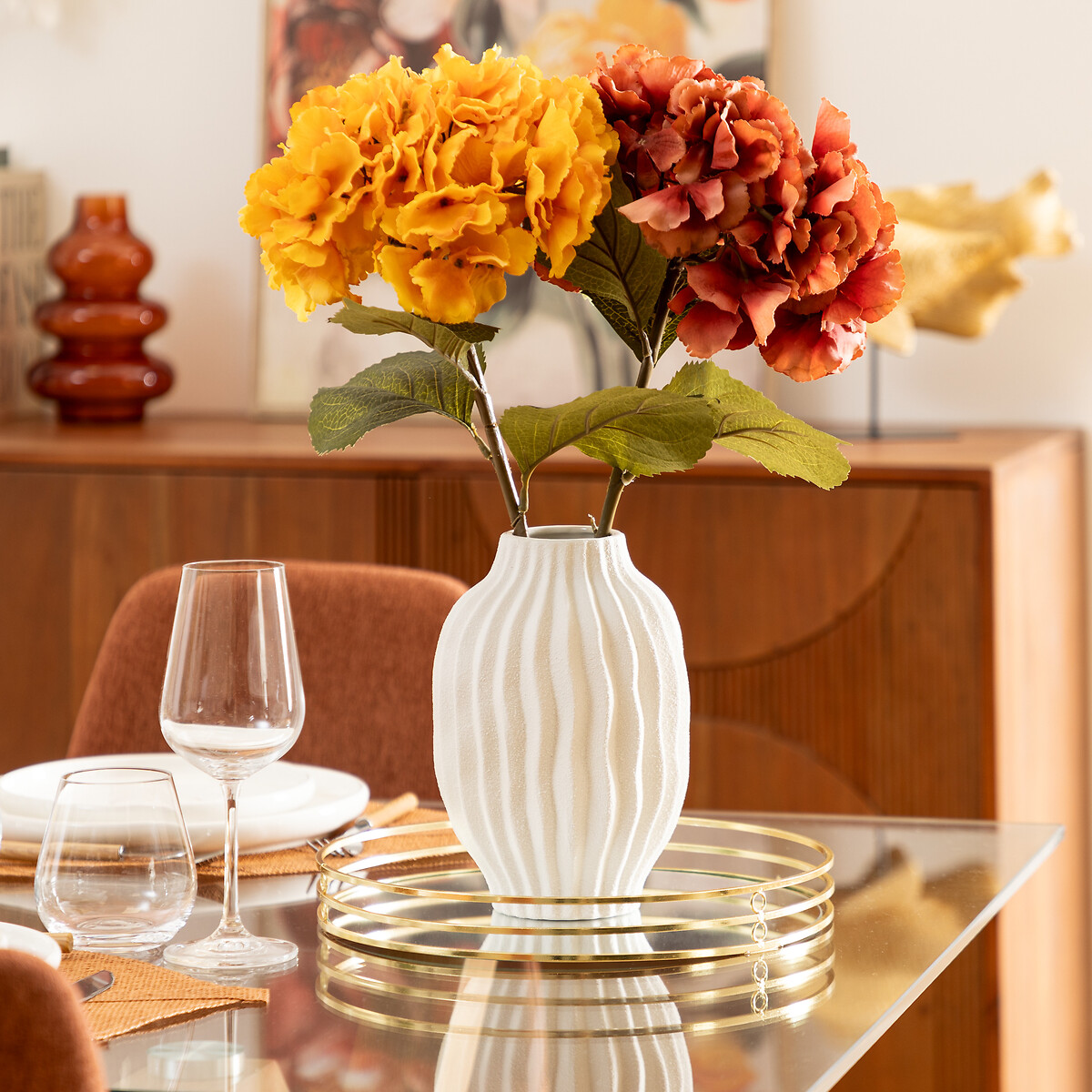 Vaso FERNAN em cer&acirc;mica 22cm