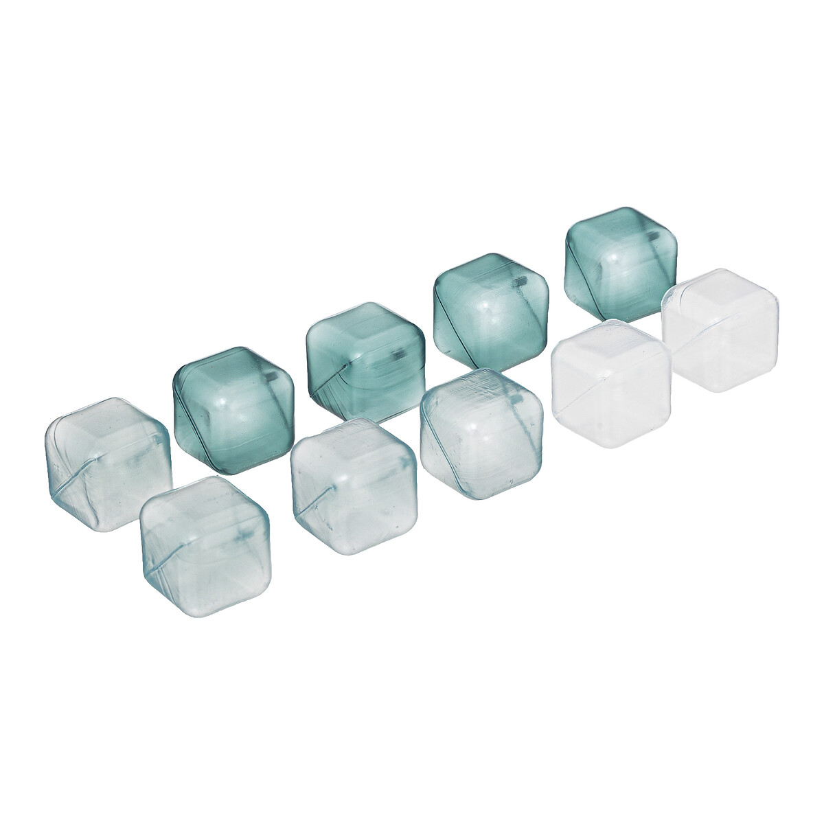 Conjunto de 10 cubos de gelo reutilizáveis,  Conjunto de 10 cubos de gelo reutilizáveis