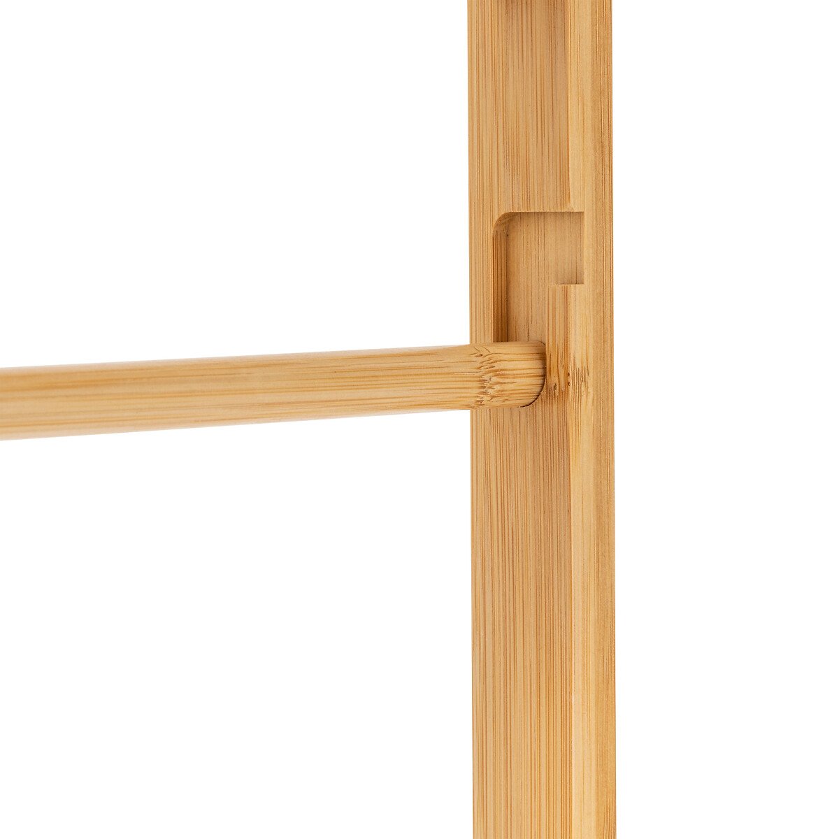 Suporte wc em bambu para papel higi&eacute;nico com reserva