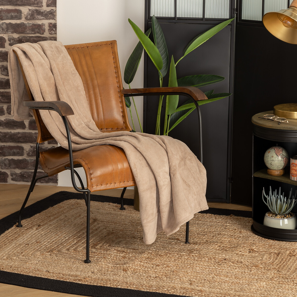 Manta microfibra linho 125x150cm