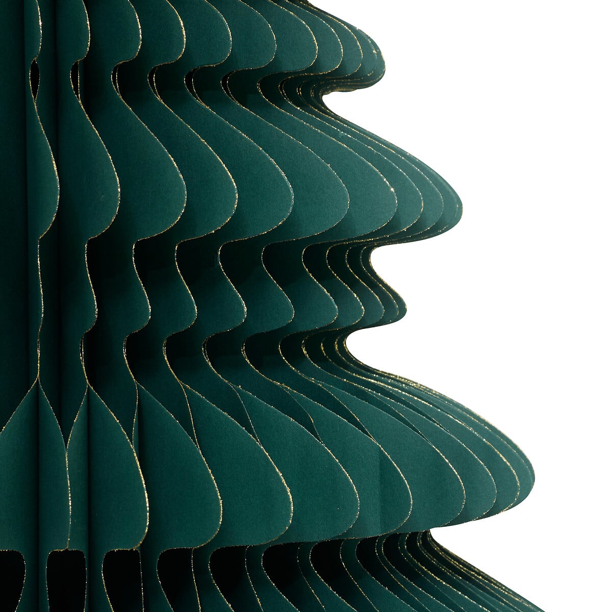 &Aacute;rvore de natal decorativa origami verde 90cm