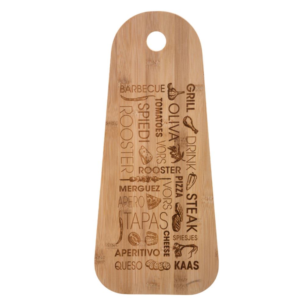 Tábua para tapas em bambu 1,2x19,7x45cm