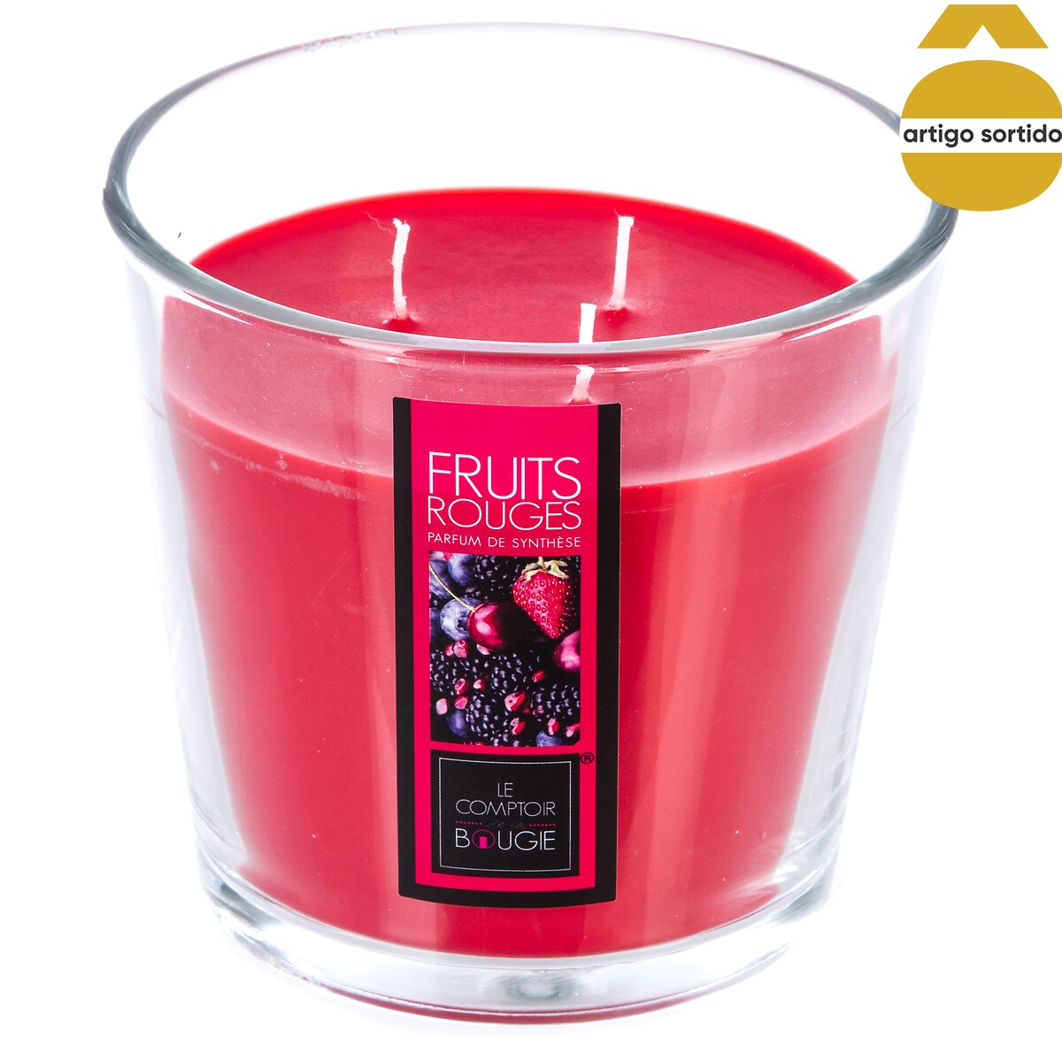 Vela perfumada em copo de vidro 500g