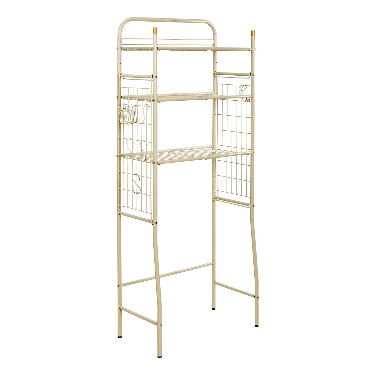 Estante bege para m&aacute;quina de lavar