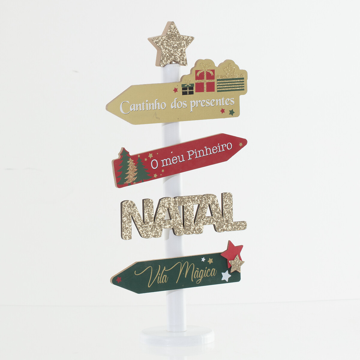 Decora&ccedil;&atilde;o natal setas com endere&ccedil;os