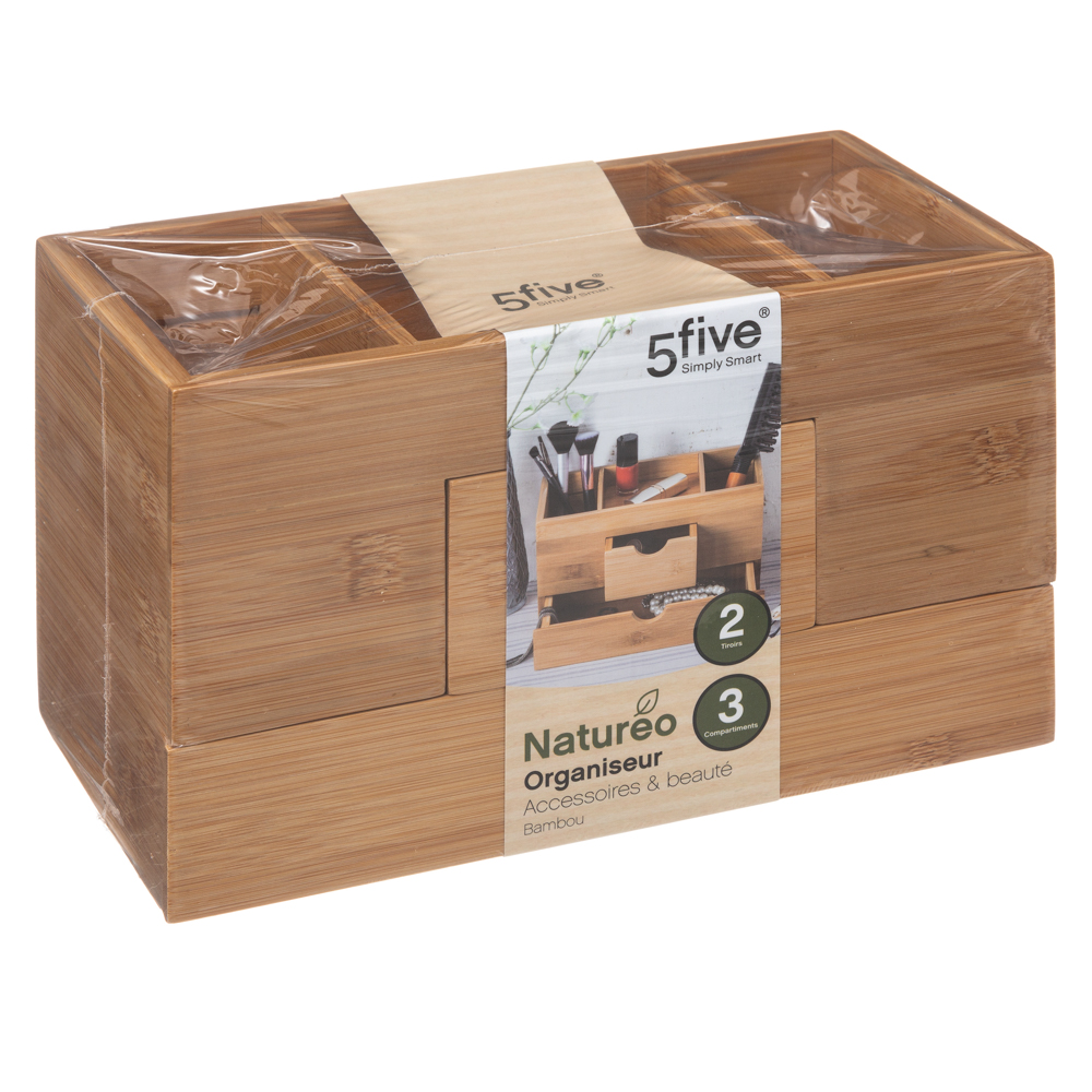 Organizador wc em bambu