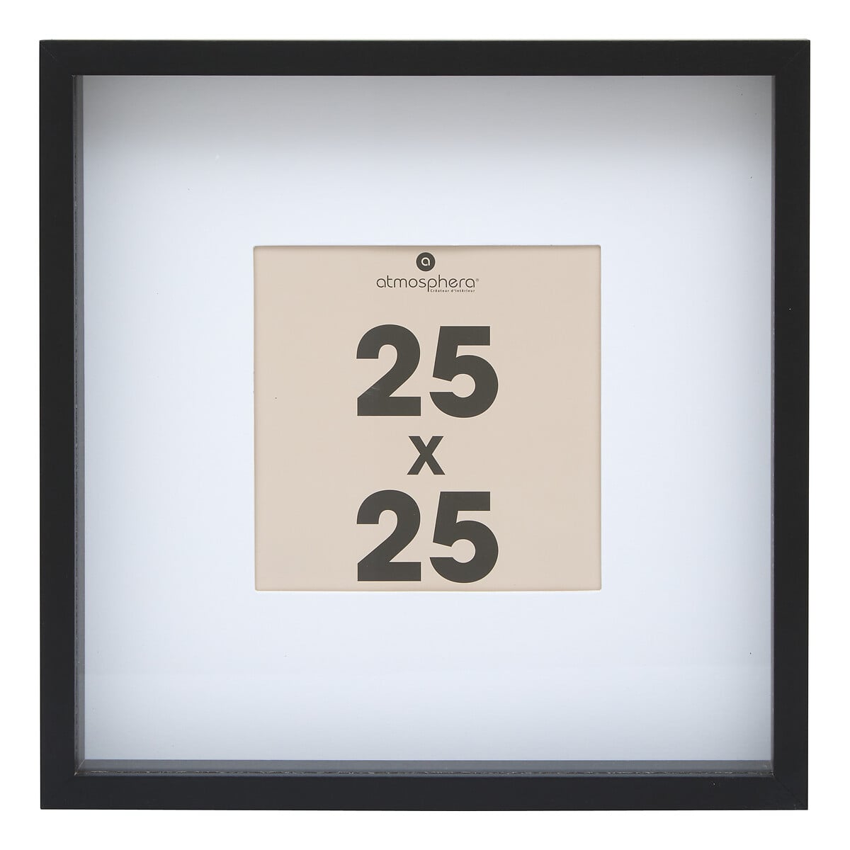 Moldura AXEL mdf preto 25x25cm