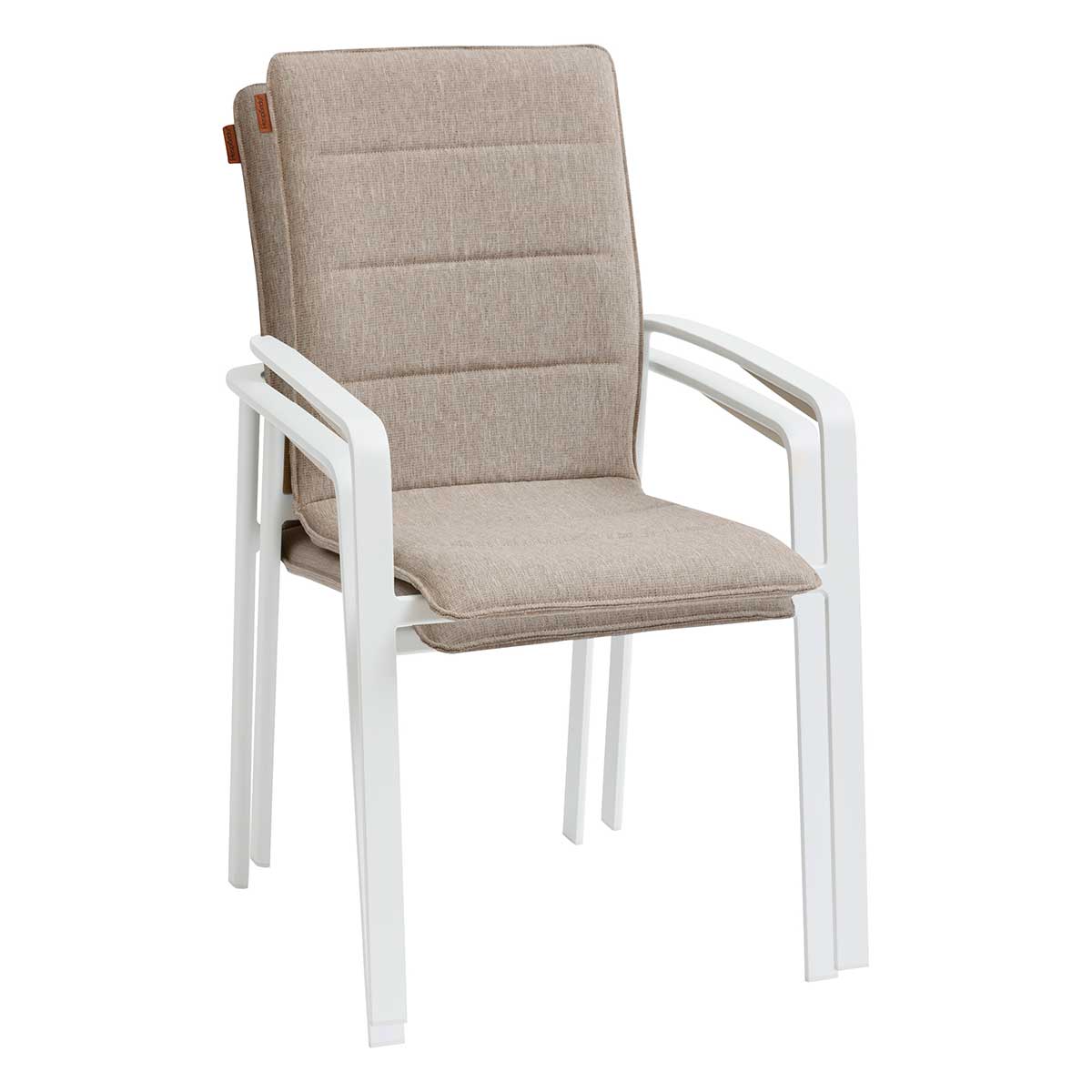 Cadeira com bra&ccedil;os DIESE taupe/blanc