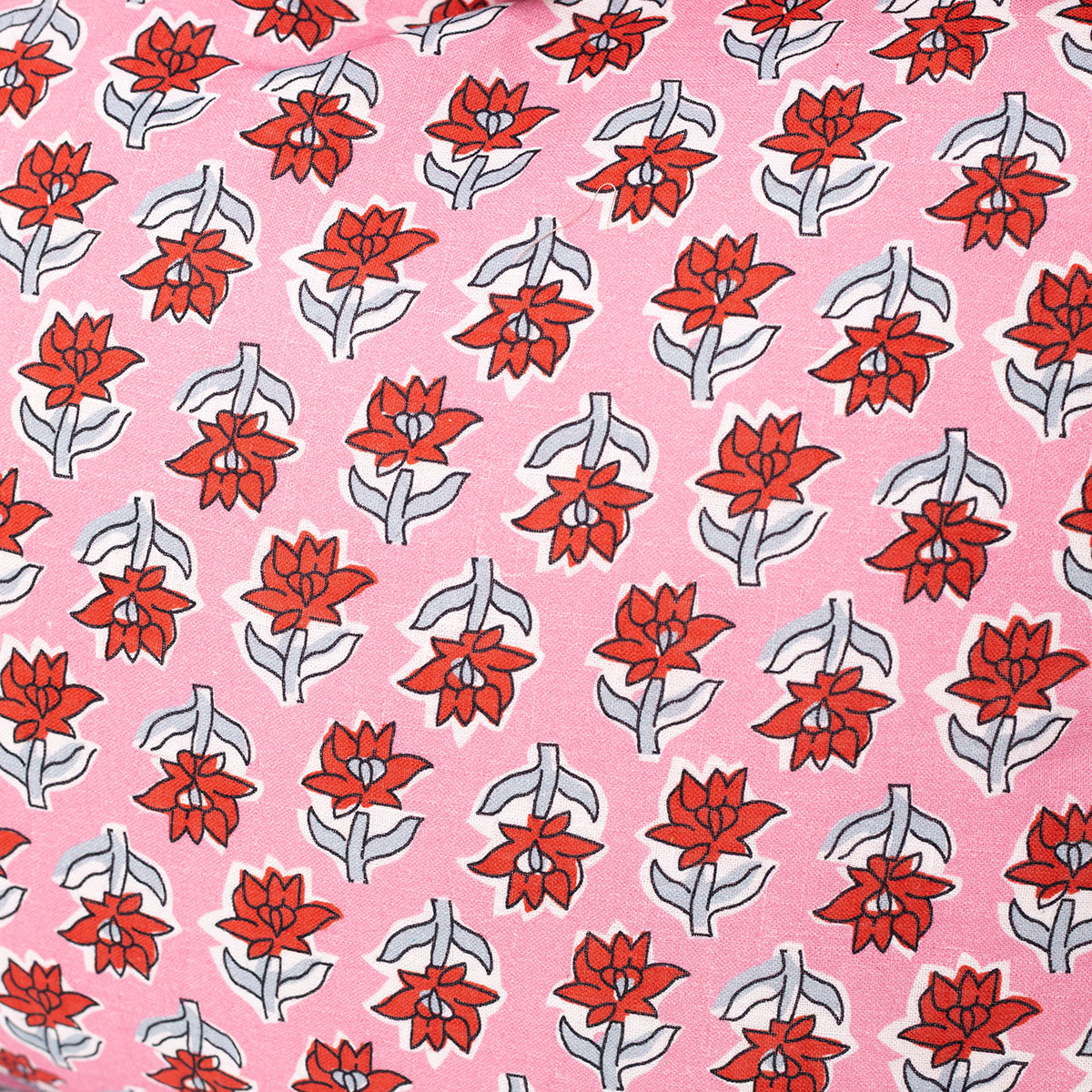 Almofada YUCATAN floral com folhos 35x60xm