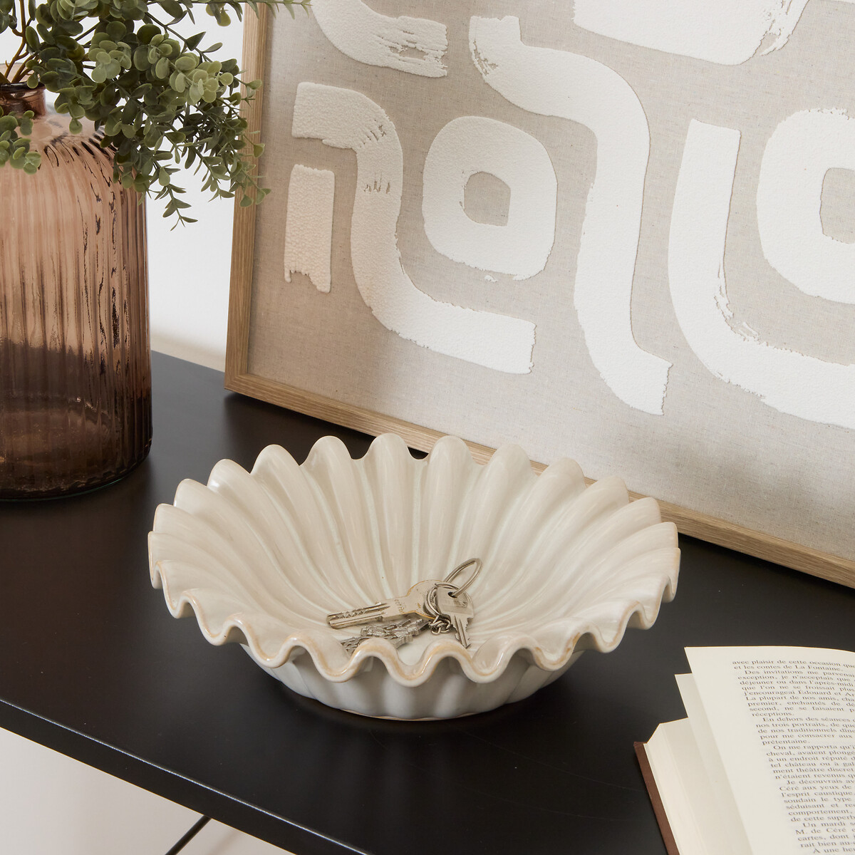 Despeja bolsos SIENNA em cer&acirc;mica 25cm