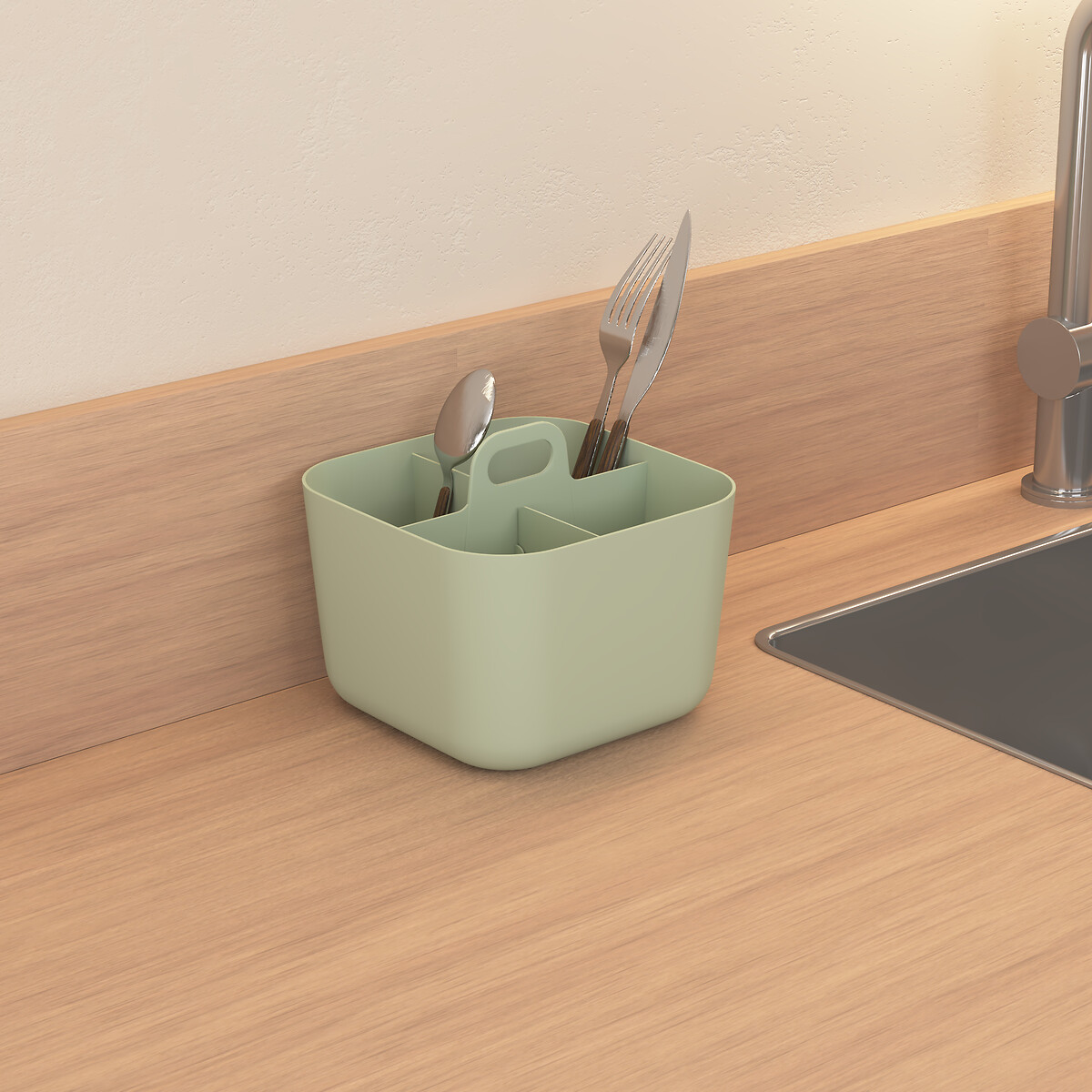 Porta utens&iacute;lios de 4 m&oacute;dulos POLY verde