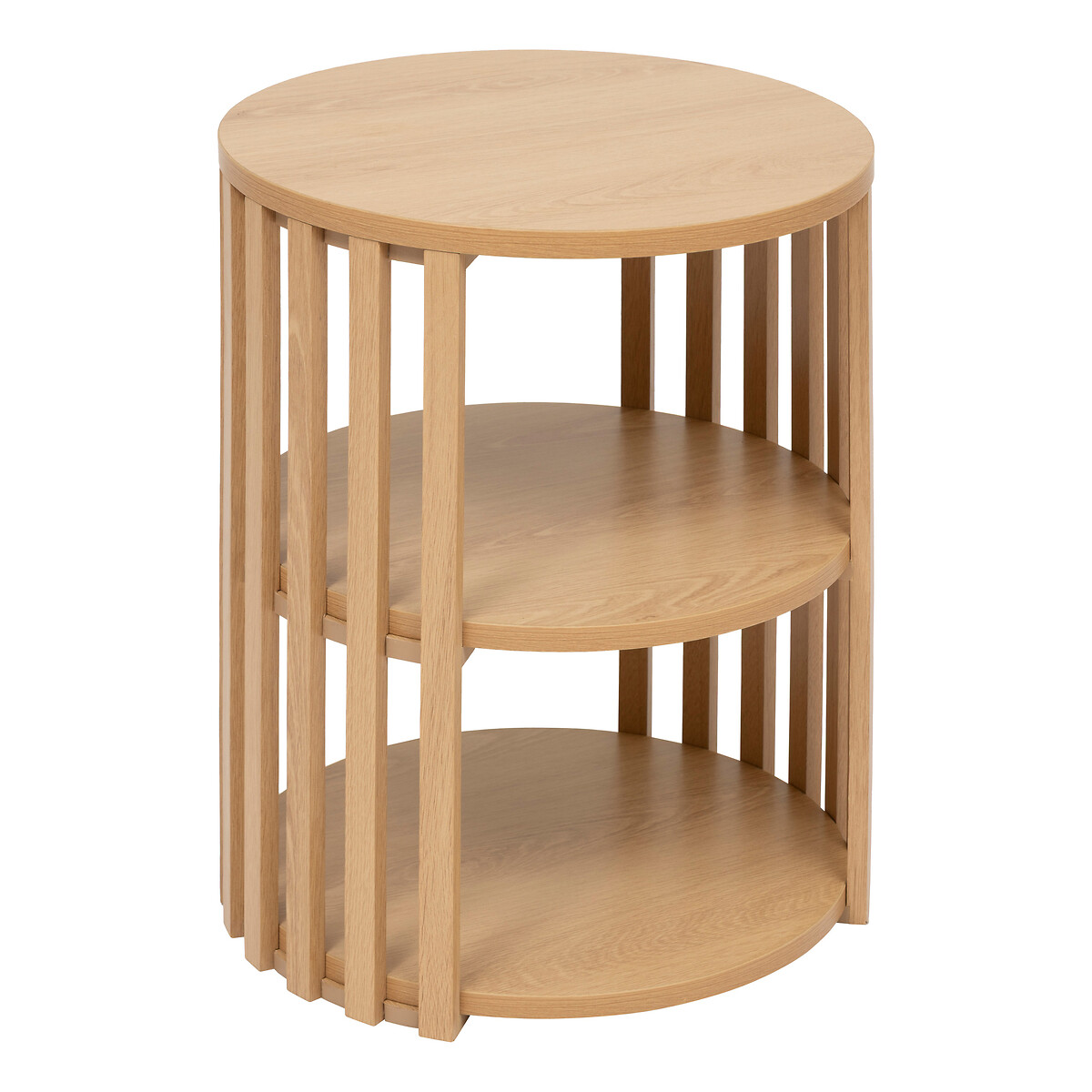 Mesa de apoio SLAT bege D40x48cm