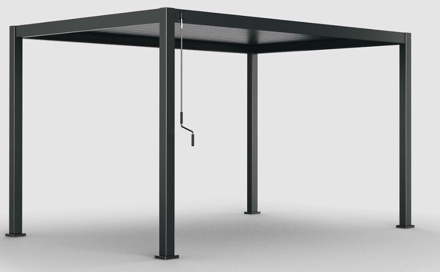 P&eacute;rgola &Eacute;VORA cinza graphite 4x3m