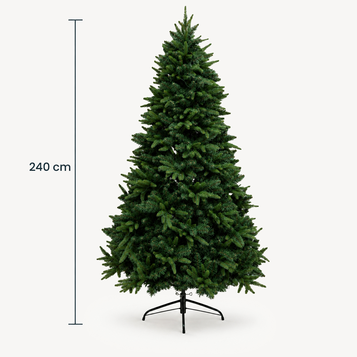 &Aacute;rvore de natal GREEN CREEK verde com 600 leds 240cm