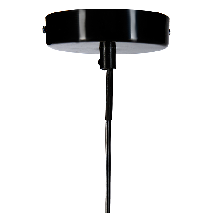 Candeeiro de teto preto em metal FIL