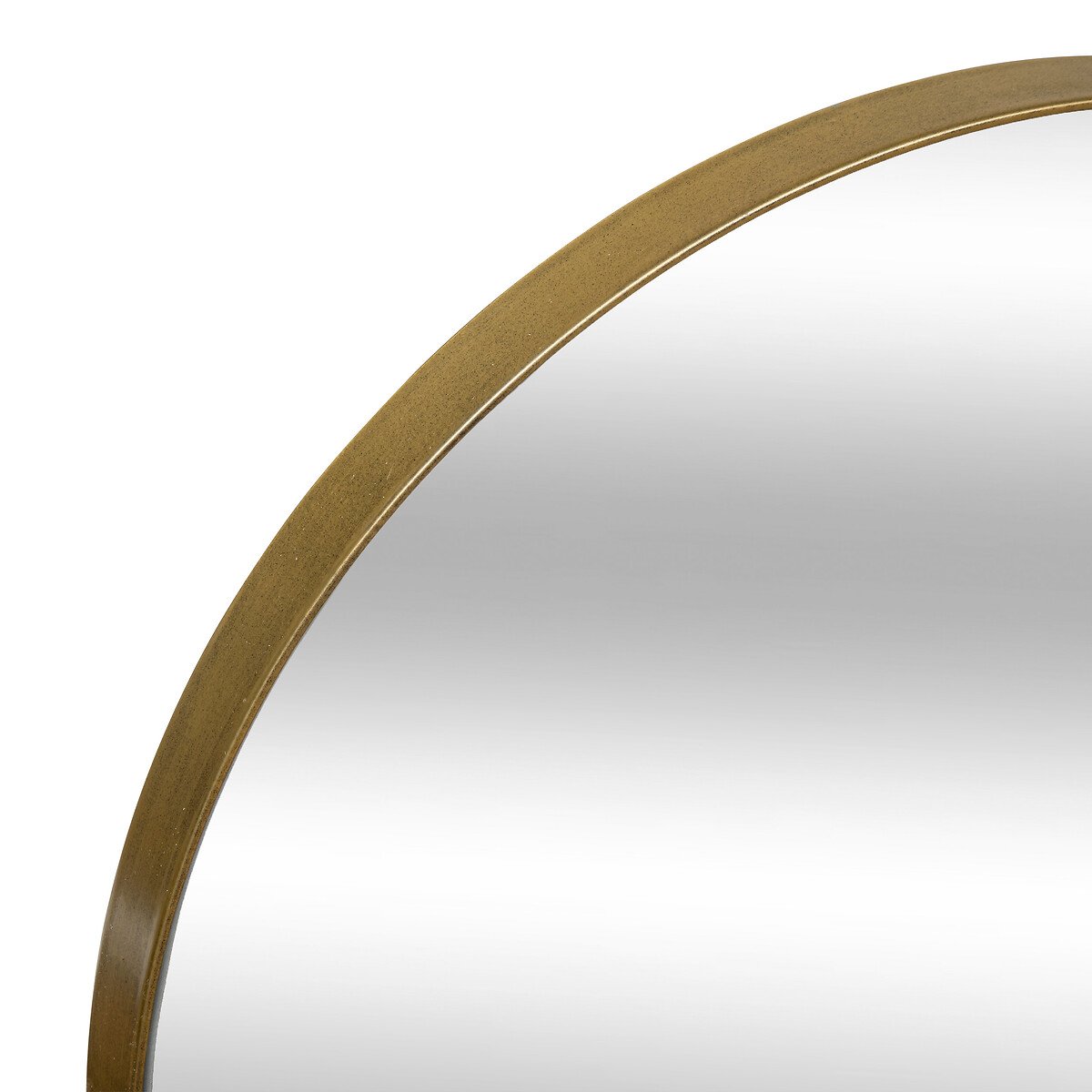 Espelho de parede SELENA com beira de metal dourada