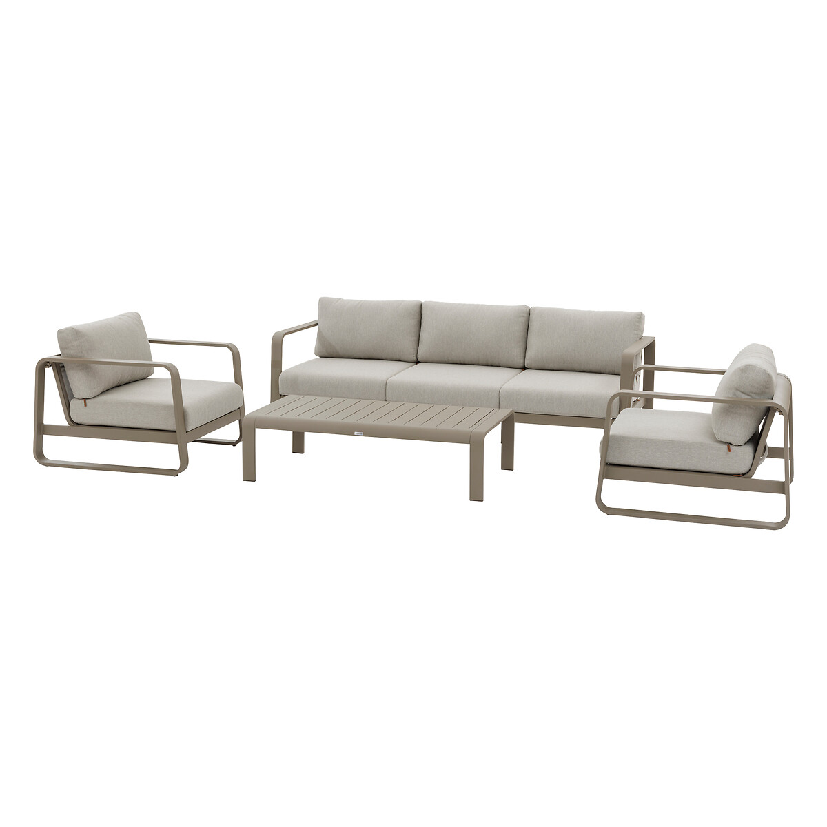 Conjunto de jardim DOMILLY cor caf&eacute; 5 lugares