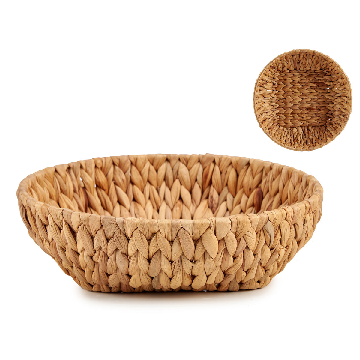 Fruteira redonda em vime 29cm