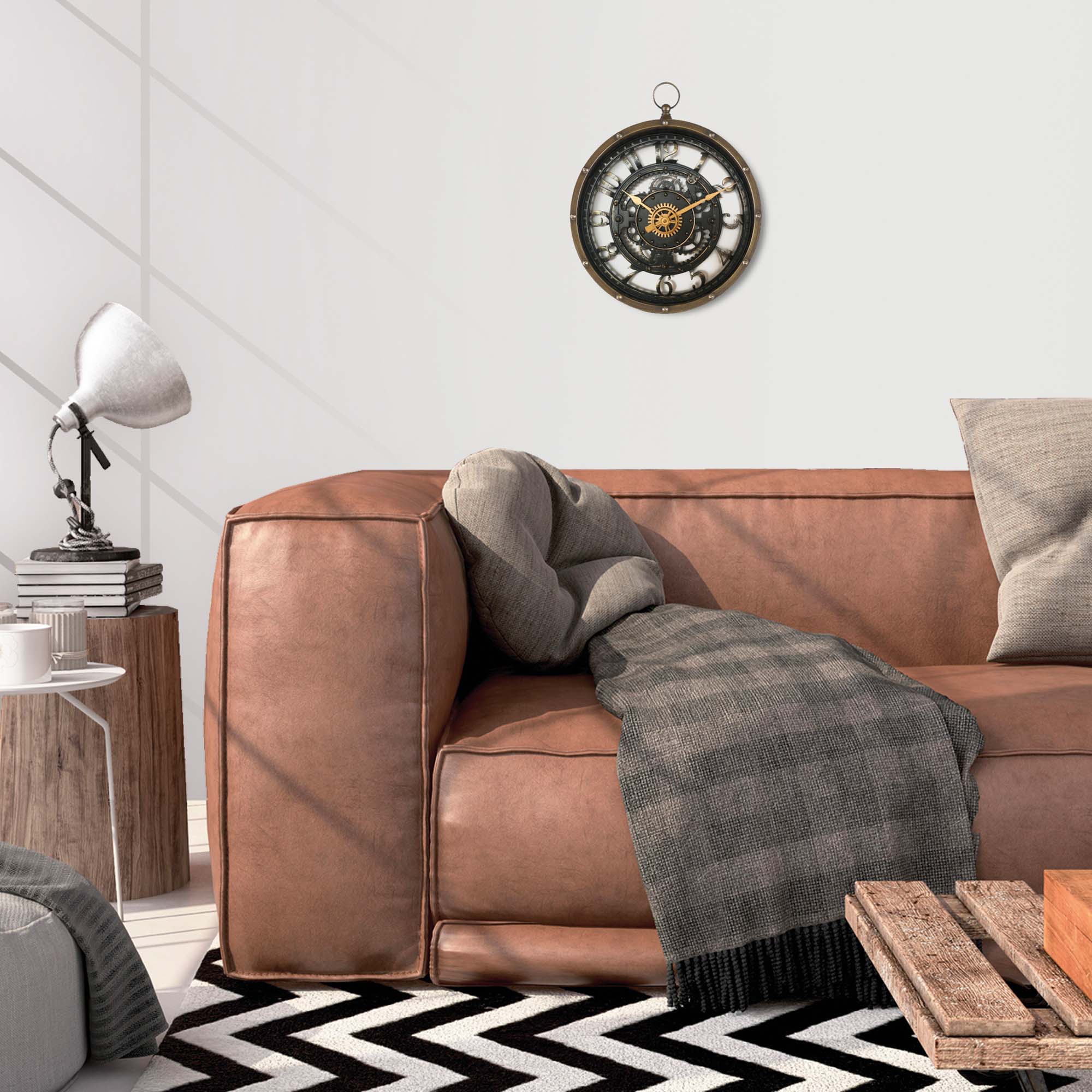 Rel&oacute;gio de parede meca 27cm