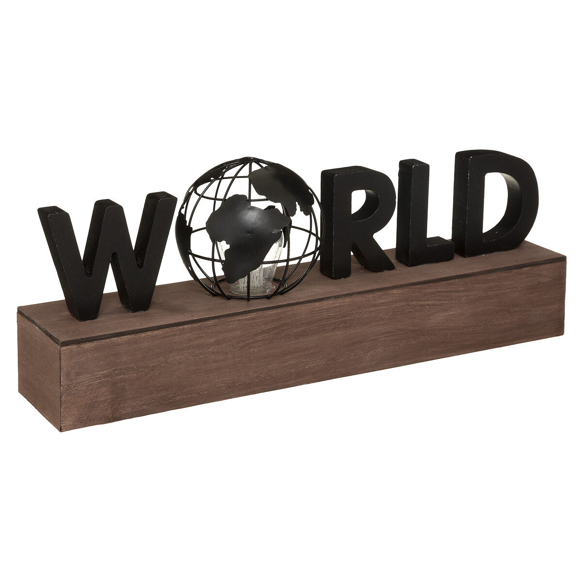 Decora&ccedil;&atilde;o world em led 15,5x10x38cm