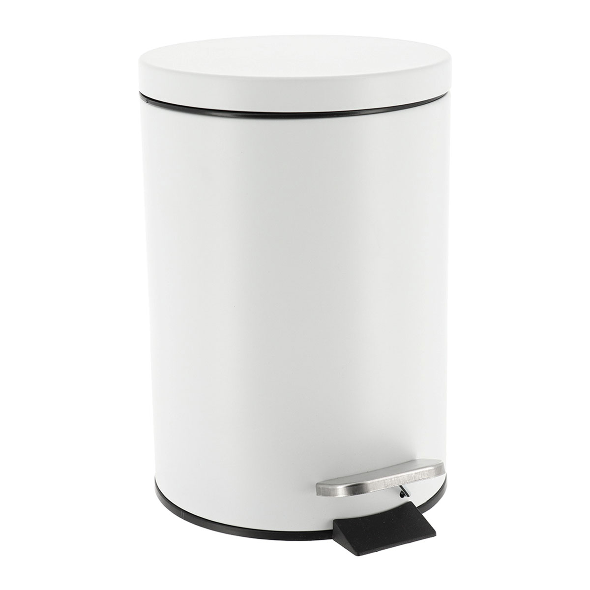 Balde wc branco inox 3l