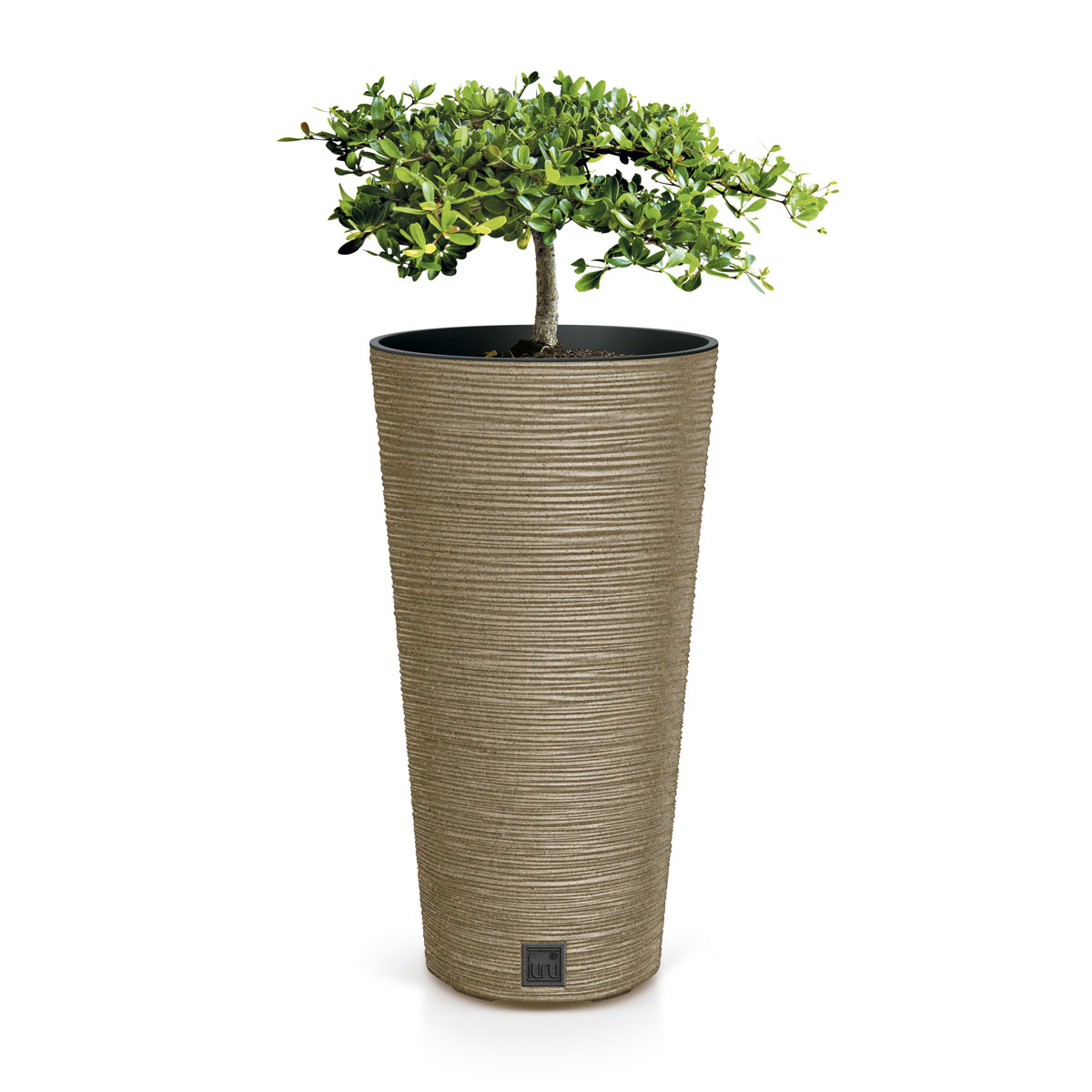 Floreira FURU eco wood castanha 48cm