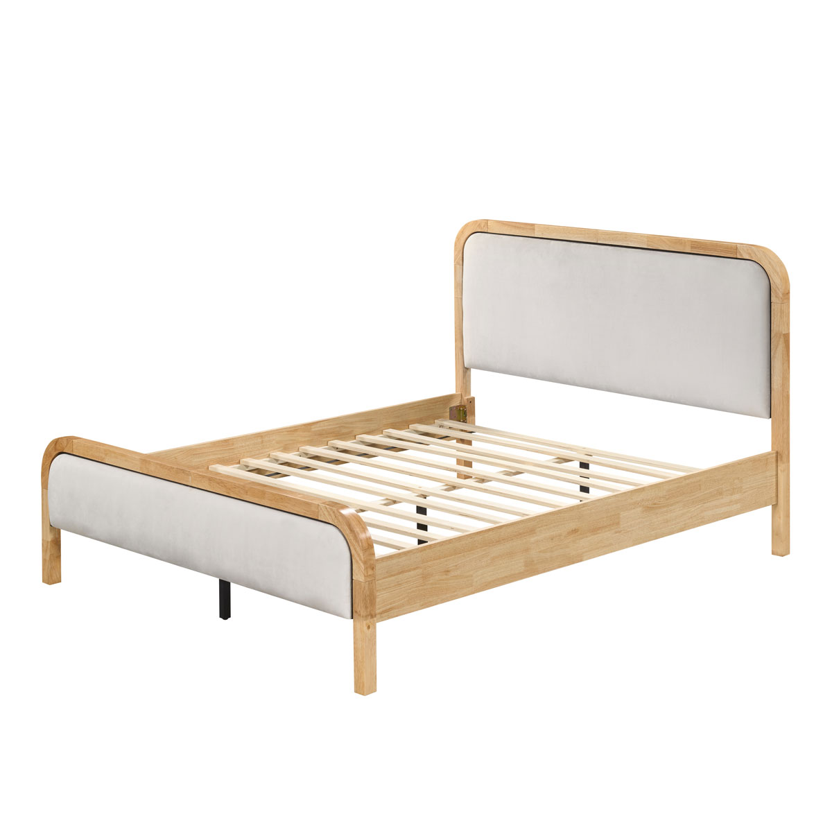 Cama bege SORA 160x200cm