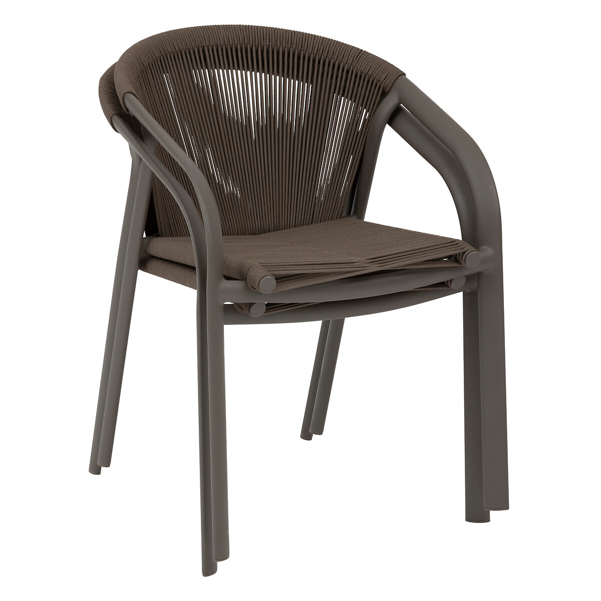 Cadeira empilhável RIU castanha