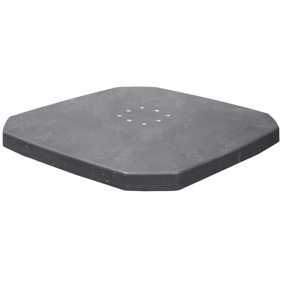 Base em betão para guarda-sós descentrados