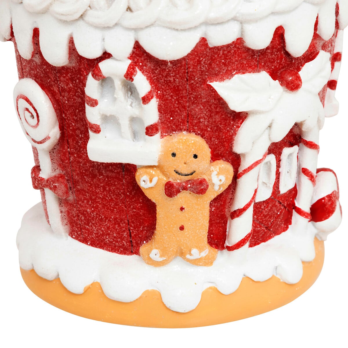 Casinha cupcake com bolachas de gengibre 20cm