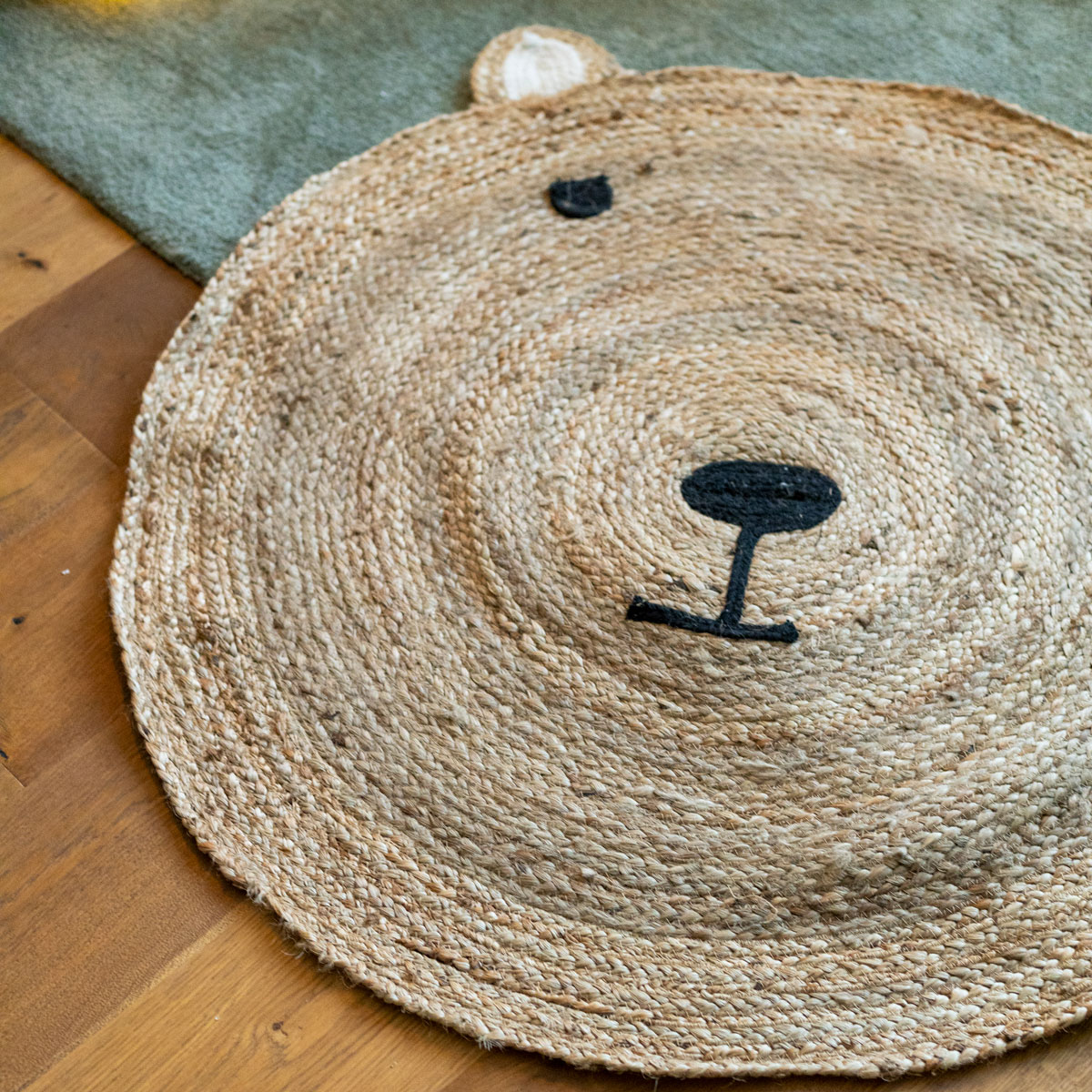 Tapete de urso bege 100cm