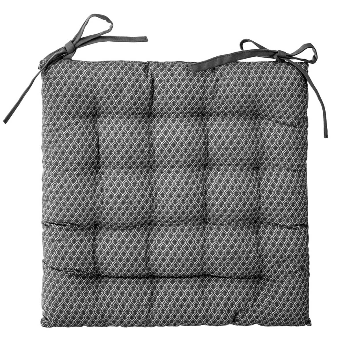 Coxim para cadeira OTTO cinza 38x38cm,  Coxim para cadeira OTTO cinza 38x38cm