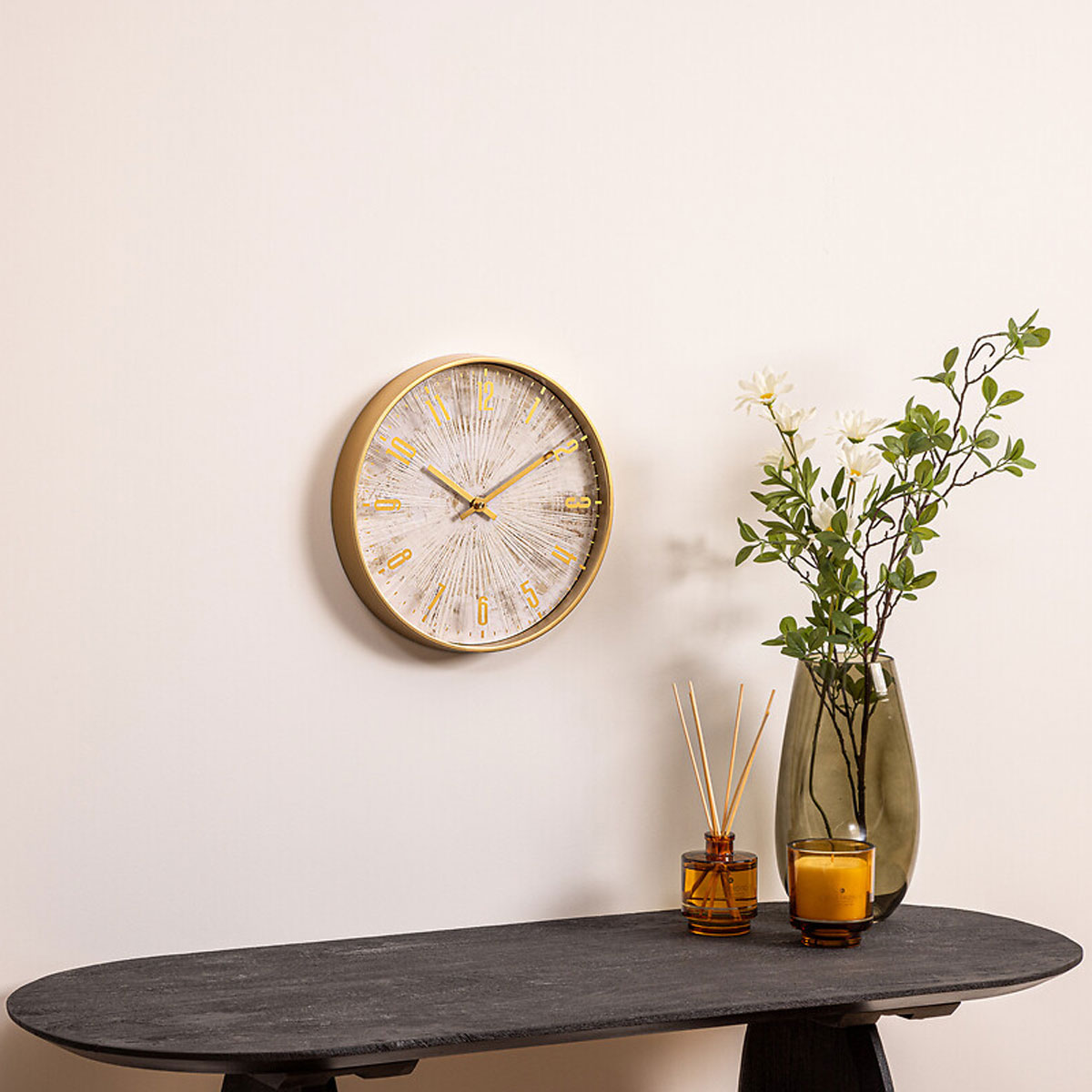 Relógio IZZIE dourado 30cm