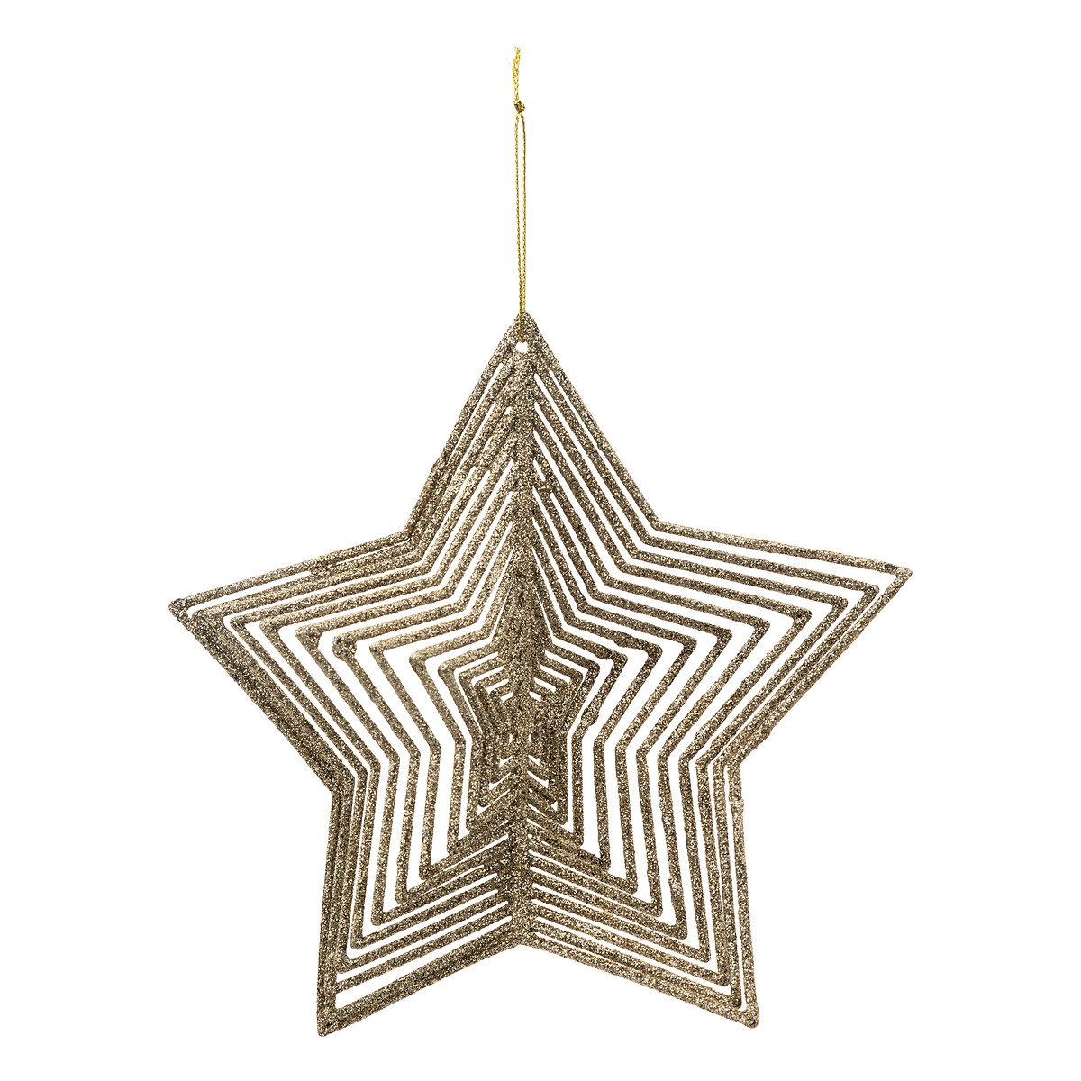 Estrela dourada 3d