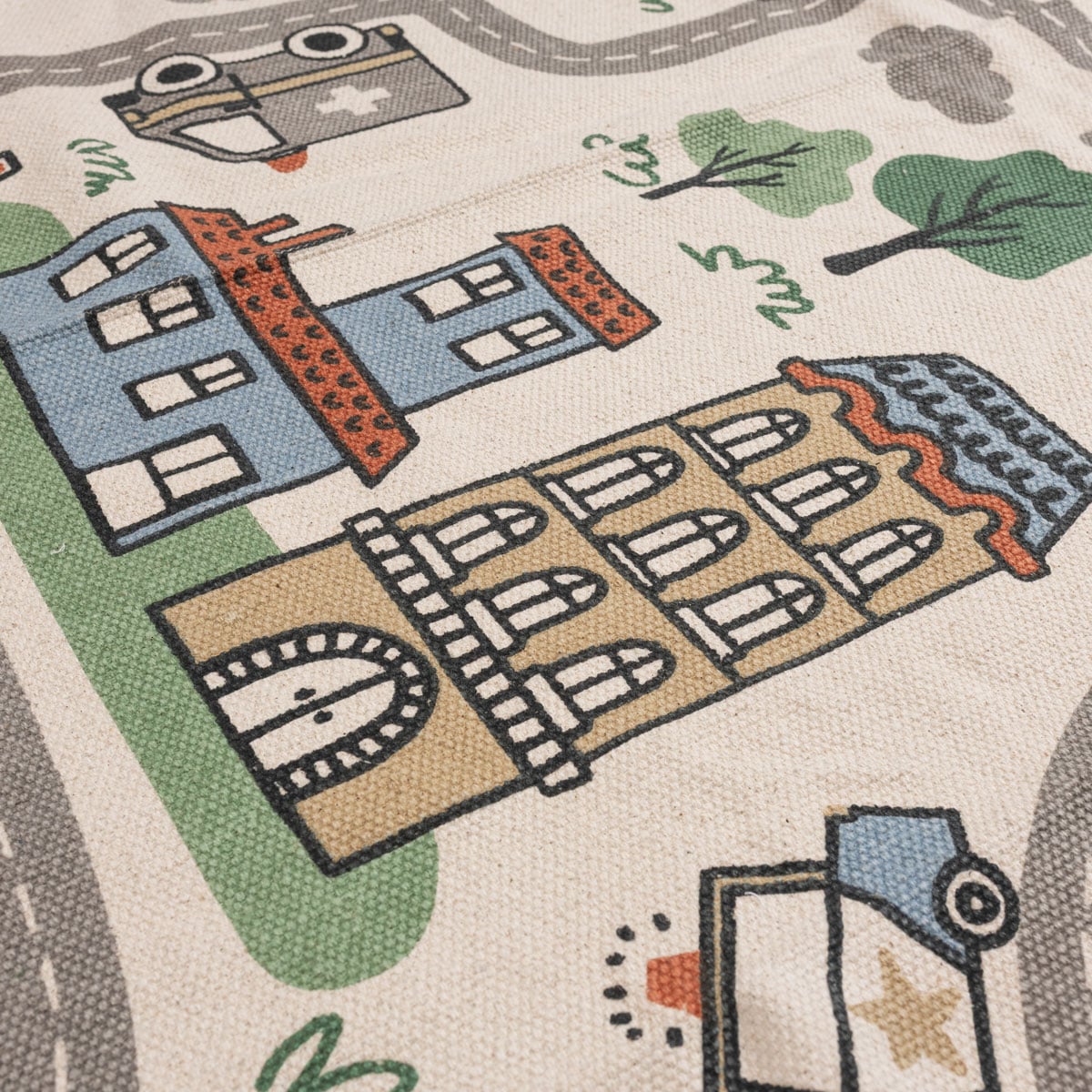 Tapete TINY TOWN multicolor 100x150cm