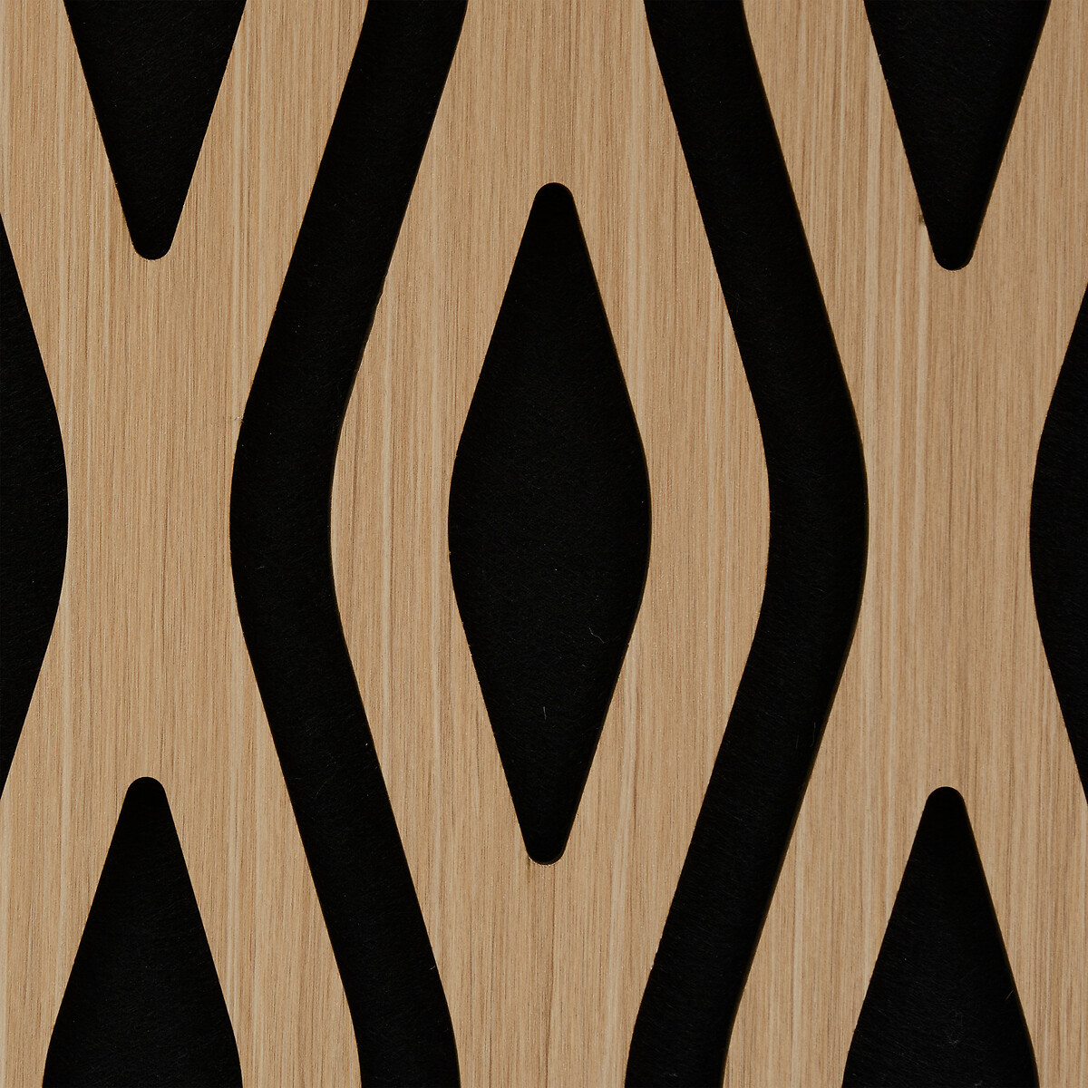 Painel decorativo waves CLINT natural em mdf 61x61cm
