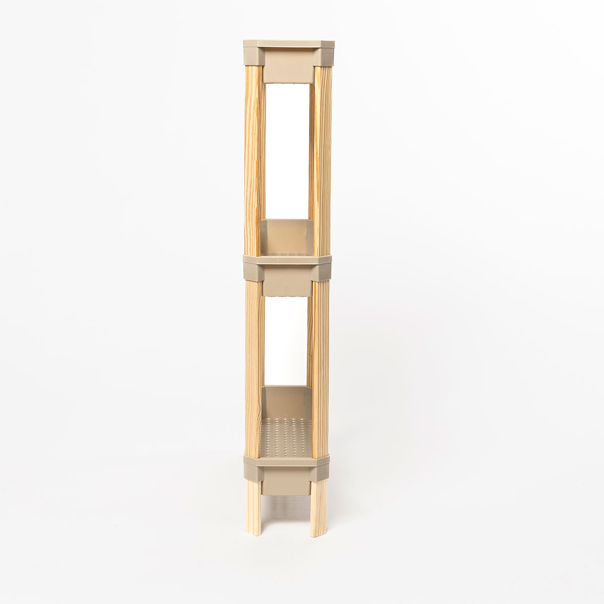 Estante multifuncional bege