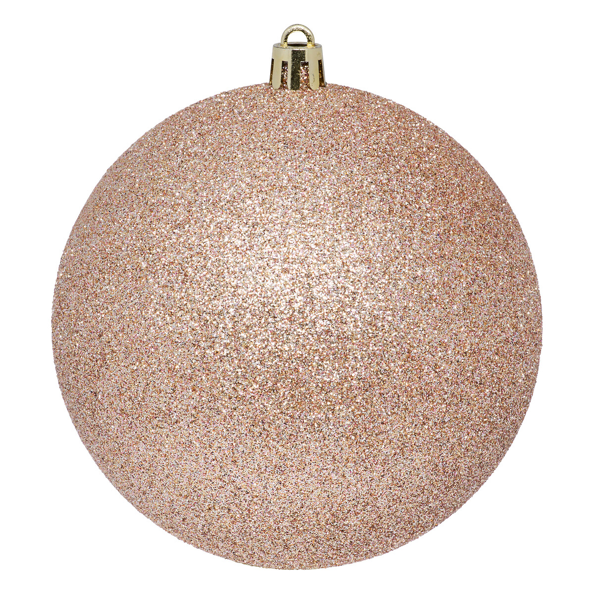 Conjunto 4 bolas de natal champanhe 10cm