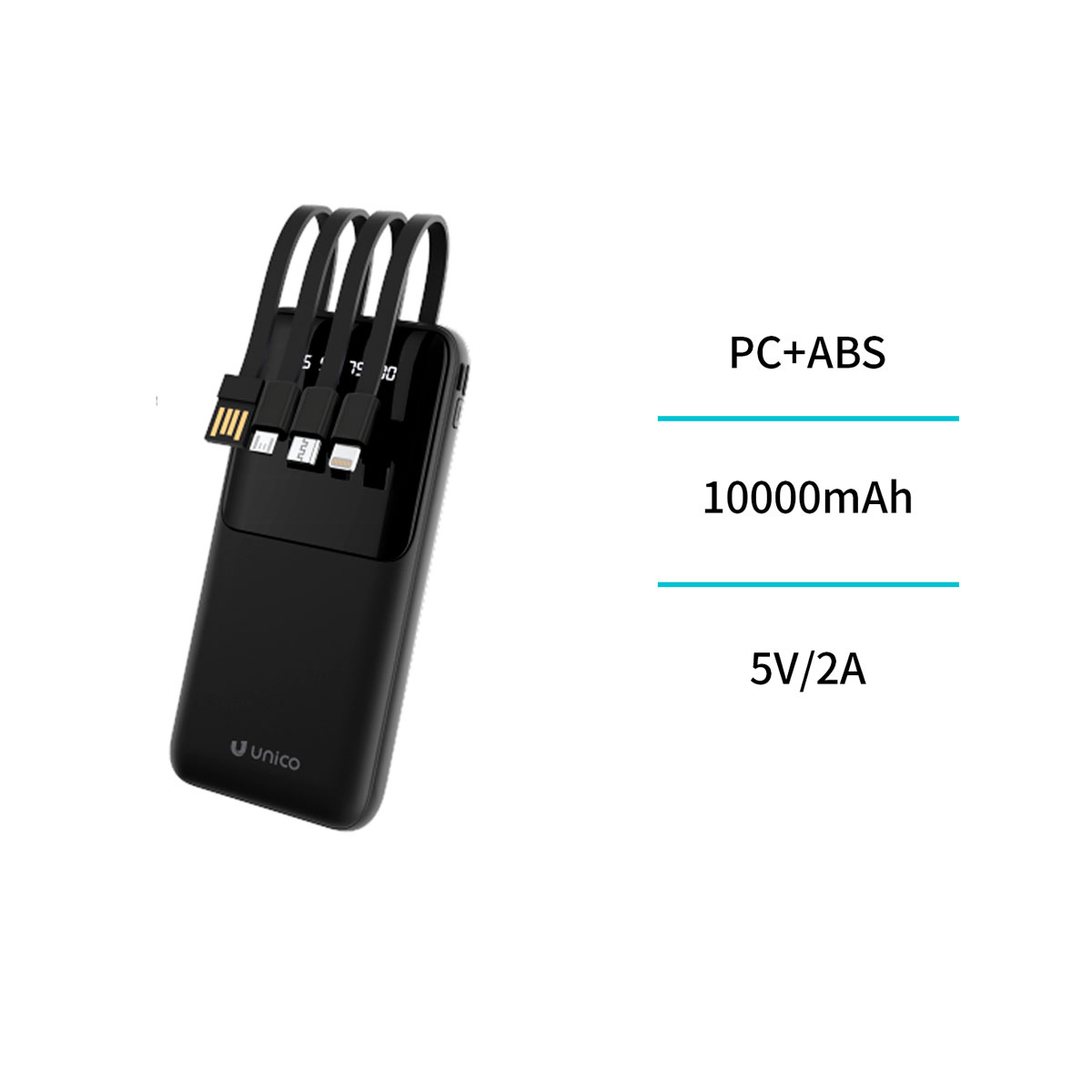 Powerbank de 10000mAh com Visor Digital
