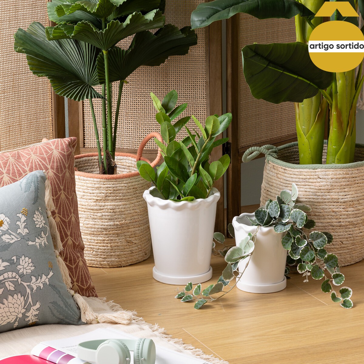 Conjunto de 2 vasos para flores WILD ROMANCE 21cm