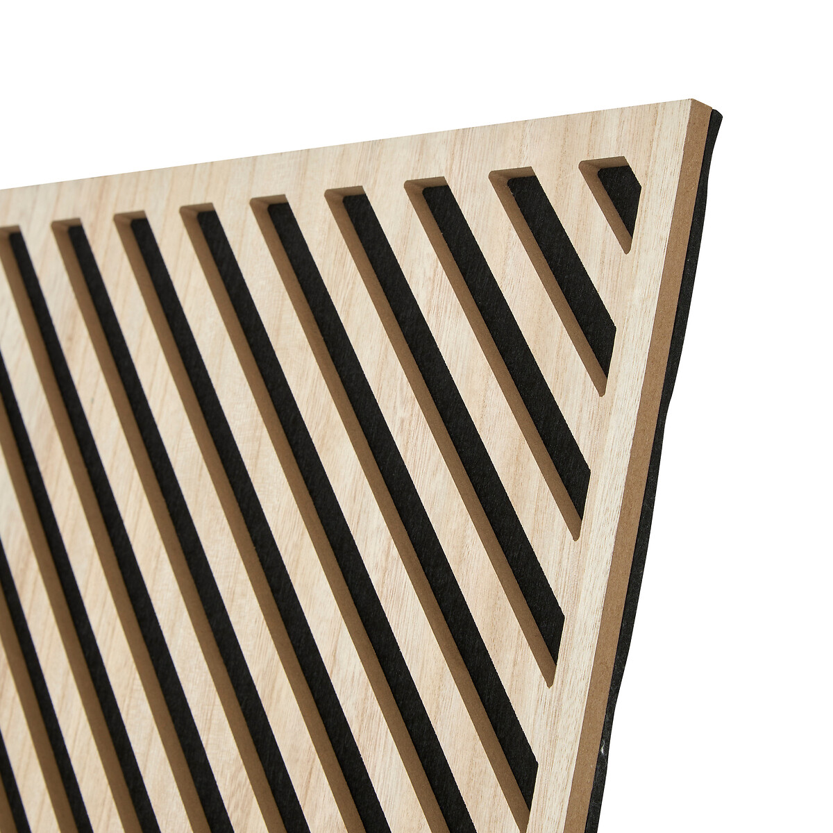 Painel decorativo efeito riscas EILEEN castanho 58cm