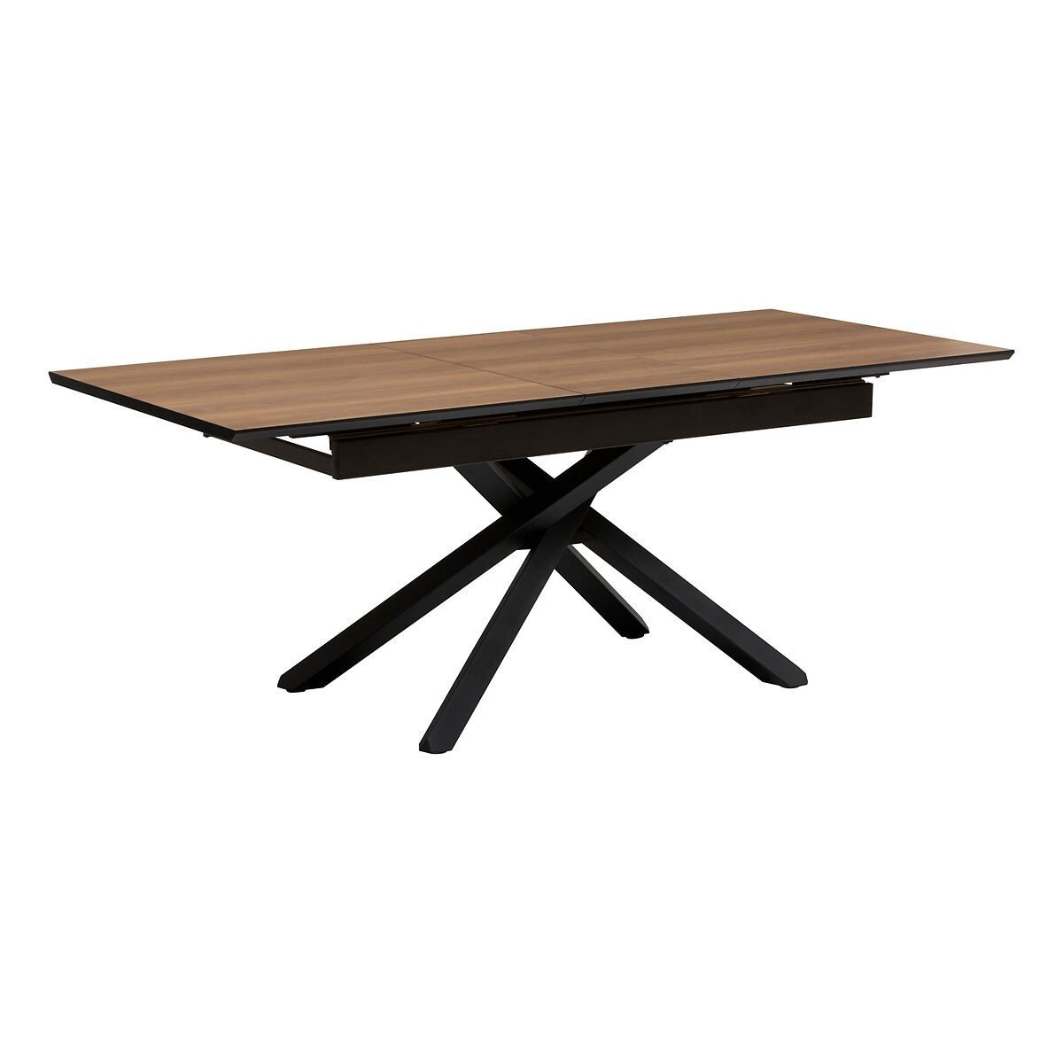 Mesa de jantar extens&iacute;vel SANDRI castanha